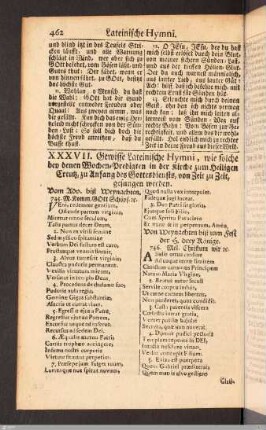 XXXVII. Lateinische Hymni.