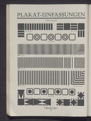 Plakat-Einfassungen