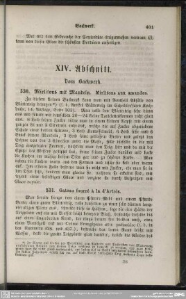 XIV. Abschnitt. Vom Backwerk