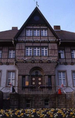 Der Harz - Rathaus in Schierke : Rathaus in Schierke. Aufgenommen im Harz ca. 1995