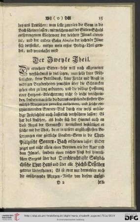 Der Zweyte Theil