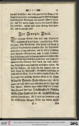 Der Zweyte Theil