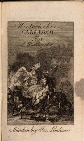 Historischer Calender. 1798