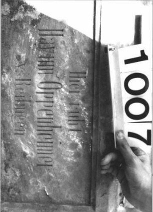 Grabstein 1007 (Detailaufnahme 2)