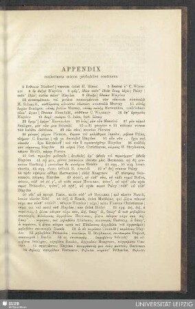 Appendix : coniecturas minus probabiles continens