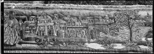 Breisach Sankt Stephansmünster Kirchenschatz Baldachinbehang mit Seidenstickerei (1629)