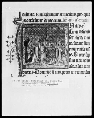 Perikopenbuch des Erzbischofs Kuno von Falkenstein: Die Heilung eines Aussätzigen
