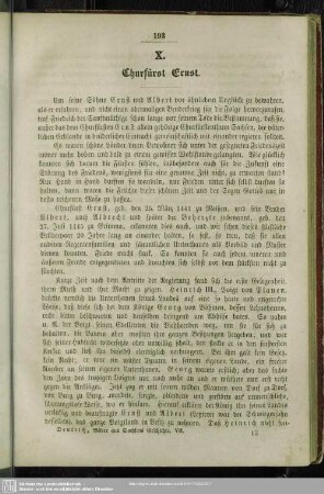 X: Churfürst Ernst