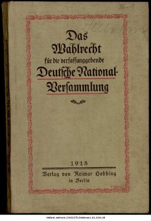 Wahlrecht