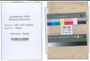 Entnazifizierung Ewald Herrmann , geb. 00.00.0000 ()