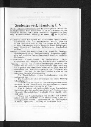 Studentenwerk E.V.