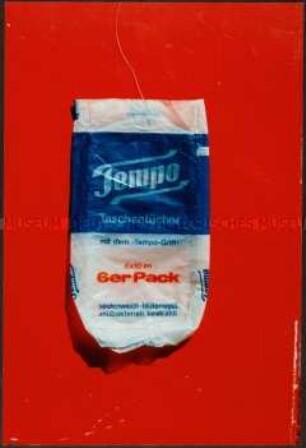 Leere "Tempo"-Packung (Altersgruppe 18-21)