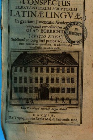 Conspectus praestantiorum scriptorum latinae linguae
