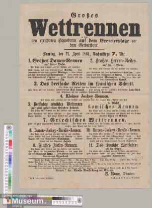 Großes Wettrennen