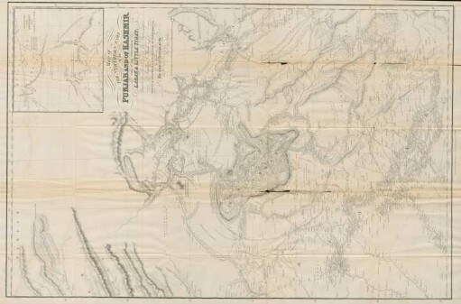 Map of the northern part of the Punjab and of Kashmir