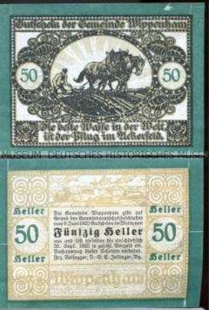 Wippenham, Oberösterreich 50 Heller