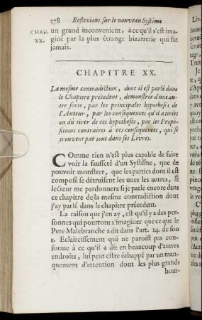 Chapitre XX. La mesme contradiction, dont il est parlè dans la Chapitre précedent [...]