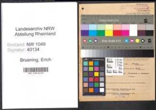 Entnazifizierung Erich Bruening , geb. 09.07.1905 (Gastwirt)