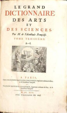 Le grand dictionnaire de l'academie françoise : dedié au roy. 2.