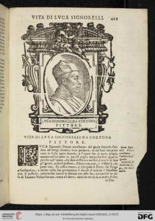 Vita di Luca Signorelli da Cortona Pittore