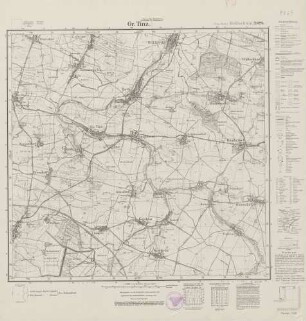 4864 (alte Nr.: 2824) Tinz, Meßtischblatt (4cm - Karte)