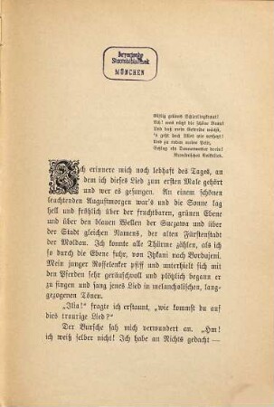 Halb-Asien : Land und Leute des östlichen Europa, 2. Aus Halbasien : Culturbilder aus Galizien, der Bukowina, Südrußland und Rumänien