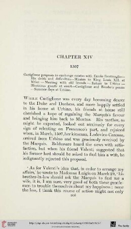 Chapter XIV: 1507