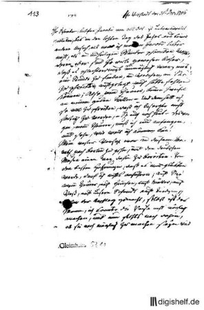 113: Brief von Johann Wilhelm Ludwig Gleim an Johann Georg Jacobi