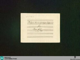 Walzer über ein schwäbisches Schifferlied - Don Mus.Ms. 2833-11 : pf; F