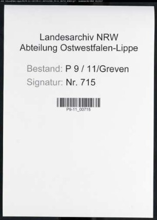 Namensverzeichnis Greven, Todesfälle