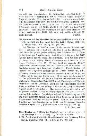 620-623 [Rezension] Neue Studien zur Geschichte der Theologie und der Kirche, 11.,13. und 14. Stück