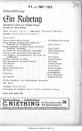 Ein Ruhetag