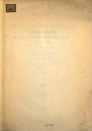 Passage du traité de la musique d'Aristide Quintilien relatif au nombre nuptial de Platon, trad. et ann. par A. J. H. Vincent et Th. Henri Martin
