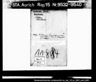 Die dem Müller L.J. Athen in Aurich erteilte Erlaubnis zur Errichtung einer Mühle in der Nordervorstadt