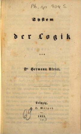 System der Logik