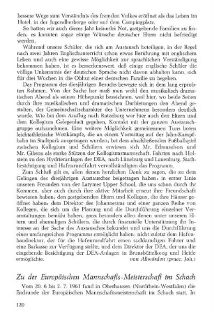 Zu der Europäischen Mannschafts-Meisterschaft im Schach