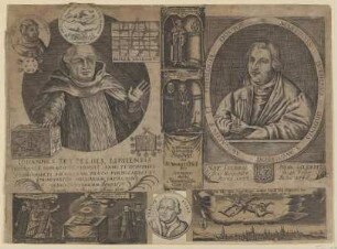 Bildnisse des Iohannes Tetzelius, des Martinus Lvthervs und des Leo Decimus