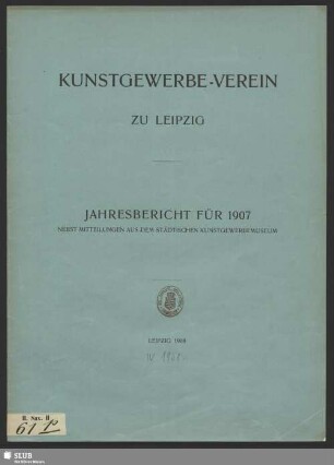 1907(1908): Jahresbericht