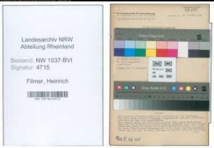 Entnazifizierung Heinrich Filmer , geb. 15.04.1900 (Stadtinspektor)