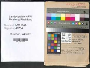 Entnazifizierung Wilhelm Ruschen , geb. 20.02.1891 (Inspektor)