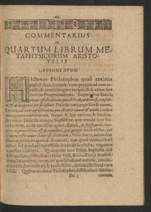 Commentarius In Quartum Librum Metaphysicorum Aristotelis.