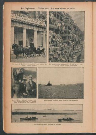De Inglaterra : Visita real.- Las maniobras navales