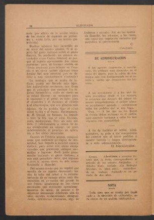 De administración
