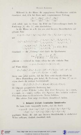 2. Beispiele dreifach rhombischer Geradennetze