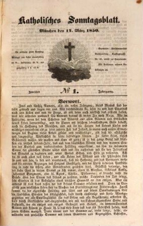 Katholisches Sonntagsblatt. 2. 1850