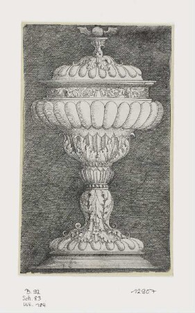 Deckelpokal mit der geflügelten Kugel, Blatt 18 der Folge "Prunkgefäße"