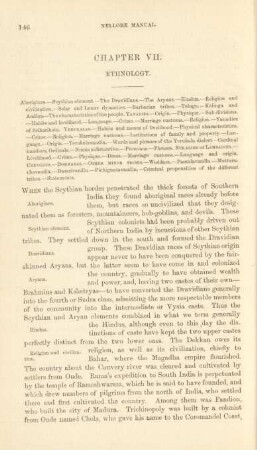 Chapter VII. Ethnology