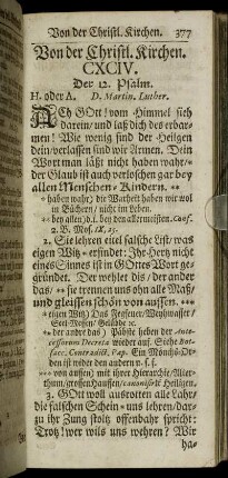 Von der Christl. Kirchen.