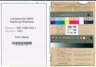 Entnazifizierung Maria Pohl , geb. 17.02.1903 (Lehrerin)