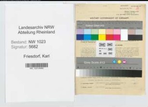 Entnazifizierung Karl Friesdorf , geb. 10.04.1899 (Arzt)